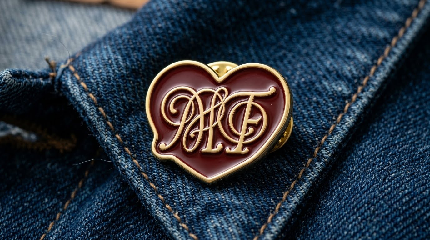 Debut enamel pin